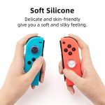 GeekShare 4PCS Cute Ghost Thumb Grip Caps,Soft Silicone Joystick Cover Compatible with Switch/OLED/Switch Lite