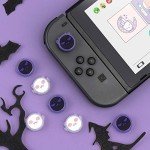 GeekShare 4PCS Cute Ghost Thumb Grip Caps,Soft Silicone Joystick Cover Compatible with Switch/OLED/Switch Lite