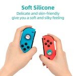 GeekShare 4PCS Cute Shark Thumb Grip Caps,Soft Silicone Joystick Cover Compatible with Switch/OLED/Switch Lite