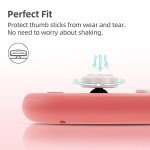 GeekShare 4PCS Cat Paw Shape Thumb Grip Caps,Soft Silicone Joystick Cover Compatible with Switch/OLED/Switch Lite (Sesame Grey)