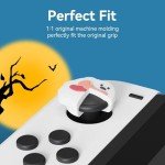 GeekShare Cute Thumb Grip Caps for Switch,4PCS Cute Silicone Joystick Caps,Soft Thumbstick Cover Compatible with Switch/OLED/Switch Lite - Ghost Puppy