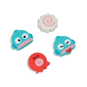 Kuitmor Cute Silicone Joystick Thumb Grip Caps,Joy Con Cover Compatible with Switch/OLED/Switch Lite,4PCS - Fish
