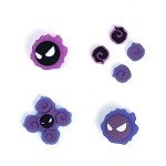Yocore Purple Devil Switch Thumb Grip Caps Set,Soft Silicone Key Buttons Sticker Joystick Cover Caps for Switch