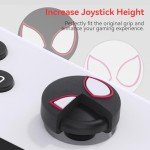 Yocore Cute Switch Thumb Grip Caps,Soft Silicone Thumb Grips,Analog Soft Silicone Joystick Caps Stick Caps for Switch/OLED/Switch Lite,4 Pcs-Spider Sense