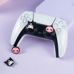 Kuitmor Cute Thumb Grip Caps for PS5,Soft Silicone Joystick Caps,Cute Cartoon Thumbstick Grips Compatible with PS5/PS4/Switch Pro Controller 4PCS - KLM