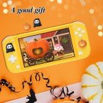 Joycon Thumb Grip Caps, NANANINO Cute Silicone Joystick Cover Compatible with Switch/OLED/Switch Lite,4PCS - Pumpkin and Ghost