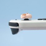 PERFECTSIGHT Cute Switch Thumb Grip Caps Compatible with Nintendo OLED/Lite Console, Kawaii Soft Silicone Analog Stick Button Cover for NS Joycon Controller, 4PCS Joystick Cap - Dog and Panda