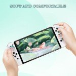 PERFECTSIGHT Frog Crab Switch Joycon Thumb Grip Caps, Kawaii Cute Animal Soft Silicone Joystick Cover Compatible with Nintendo Switch/OLED/Switch Lite Thumbstick Analog Stick Grips Button Covers