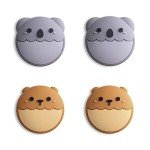 eXtremeRate PlayVital Brown Bear & Koala Cute Switch Thumb Grip Caps, Joystick Caps for Nintendo Switch Lite, Silicone Analog Cover Thumbstick Grips for Switch OLED Joycon