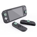 eXtremeRate PlayVital Kitten & Doggie Cute Switch Thumb Grip Caps, Seafoam Green Joystick Caps for Nintendo Switch Lite, Silicone Analog Cover Thumbstick Grips for OLED Joycon