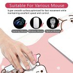 Pink Mouse Pad Cat XXL Kawaii Gaming Mouse Pad Animal Theme 35x15.7x0.12 inch Gift for Women,Pink Desk Accessories with Personalized Design for Laptop, Computer PC (Pink Cat -2)