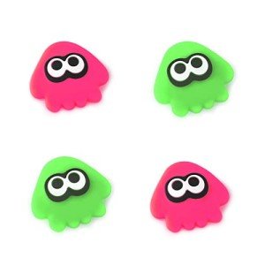 TIKOdirect Cute Thumb Grip Caps - Compatible with Switch Joy-con/OLED/Lite, Kawaii Joystick Cap Grip 4PCS Soft Silicone Protective Ergonomic Button Cover, Octopus Pink
