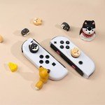 GeekShare Cute Animal Theme Thumb Grip Caps,Compatible with Switch/OLED/Switch Lite,Soft Silicone Joystick Cover,4PCS - Shiba Inu