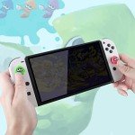 TIKOdirect Cute Thumb Grip Caps - Compatible with Switch Joy-con/OLED/Lite, Kawaii Joystick Cap Grip 4PCS Soft Silicone Protective Ergonomic Button Cover, Octopus Pink