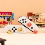 GeekShare Cute Thumb Grip Caps Compatible with Switch/OLED/Switch Lite,Soft Silicone Joystick Rocker Cover,4PCS- Takoyaki