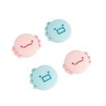 GeekShare Cute Silicone Joy Con Thumb Grip Caps, Joystick Cover Compatible with Switch/OLED/Switch Lite,4PCS - Dinosaur & Axolotl