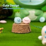 GeekShare Cute Silicone Joy Con Thumb Grip Caps, Joystick Cover Compatible with Switch/OLED/Switch Lite,4PCS - Dinosaur & Axolotl