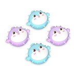 PlayVital Thumbs Cushion Caps Thumb Grip Caps for Nintendo Switch, Joystick Cover for Nintendo Switch Lite, Thumbstick Grips for OLED Joycon - Chubby Puffer Fish