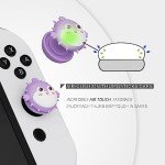 PlayVital Thumbs Cushion Caps Thumb Grip Caps for Nintendo Switch, Joystick Cover for Nintendo Switch Lite, Thumbstick Grips for OLED Joycon - Chubby Puffer Fish