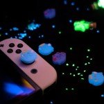 GeekShare Luminous Ghost Thumb Grip Caps, Soft Silicone Joystick Cover Compatible with Switch/OLED/Switch Lite,4PCS
