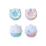PERFECTSIGHT Cute Switch Thumb Grip Caps Compatible with Nintendo Switch OLED/Lite Console, Kawaii Soft Silicone Analog Stick Button Cover for Ns Joycon Controller, 4PCS Joystick Cap, Donut & Cupcake