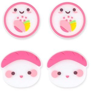BelugaDesign Sushi Thumb Grips | Cute Pastel Japanese Food Kawaii Joystick Button Caps | Compatible with Nintendo Switch OLED Lite Joycon All Consoles