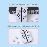 PERFECTSIGHT Cute Switch Thumb Grip Caps Compatible with Nintendo Switch OLED/Lite Console, Kawaii Soft Silicone Analog Stick Button Cover for Ns Joycon Controller, 4PCS Joystick Cap, Donut & Cupcake