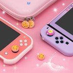 BelugaDesign Moon Sakura Thumb Grips | Anime Magical Girl Cardcaptor Cute Kawaii Pink Pastel Button Joystick Cap | Compatible with Nintendo Switch OLED Lite Joycon Console