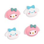 PERFECTSIGHT Switch Thumb Grips Caps, Cute Bunny Joystick Caps for Nintendo Switch Lite/OLED, Thumbstick Cover, 4 PCS Analog Stick Button Cover for NS Joycon Controller Accessories, Dog