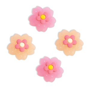 PERFECTSIGHT Switch Joycon Thumb Grip Caps, Kawaii Cute Sakura Soft Silicone Joystick Cover Compatible with Nintendo Switch OLED Switch Lite Thumbstick Analog Stick Grips Button Covers