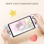 PERFECTSIGHT Switch Thumb Grips Caps, Cute Bunny Joystick Caps for Nintendo Switch Lite/OLED, Thumbstick Cover, 4 PCS Analog Stick Button Cover for NS Joycon Controller Accessories, Dog