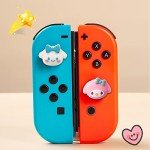 PERFECTSIGHT Switch Thumb Grips Caps, Cute Bunny Joystick Caps for Nintendo Switch Lite/OLED, Thumbstick Cover, 4 PCS Analog Stick Button Cover for NS Joycon Controller Accessories, Dog