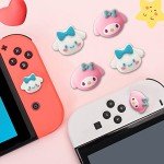 PERFECTSIGHT Switch Thumb Grips Caps, Cute Bunny Joystick Caps for Nintendo Switch Lite/OLED, Thumbstick Cover, 4 PCS Analog Stick Button Cover for NS Joycon Controller Accessories, Dog