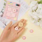 GORGECRAFT 4Pcs 2 Styles Silicone Joycon Thumb Grip Caps Cute Kawaii Soft Round Flower Thumbstick Joystick Rocker Button Cover Replacement Compatible with Switch 0.67x0.67inch