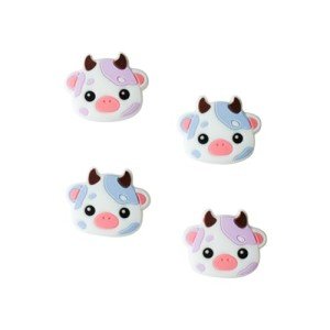 StickieTech Switch Joycon Thumb Grip Caps, Soft Cute Silicone Joystick Cover Compatible with Nintendo Switch/OLED/Switch Lite, Analog Stick Grips Button Covers for Switch, 4PC Set (Blue & Purple)