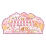 PERFECTSIGHT Bear Bakery Mouse Pad, Cute Bunny Cartoon Desk Mat for Women Girls Kids, Kawaii Keyboard Computer Large Gaming Mouse Pad, Full Desk Mousepad Non Slip Writing Pad for Office Home 31x 15