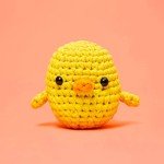The Woobles Beginners Crochet Kit with Easy Peasy Yarn as seen on Shark Tank Bundle - with Step-by-Step Video Tutorials - Kiki The Chick and JoJo The Bunny