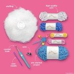 Squishmallow Original Bebe The Bluebird Crochet Kit, Includes Yarn, Crochet Hook, Starter Hooks, Step-by-Step Tutorials, Exclusive Crochet Kit for Beginners, DIY Craft, Crochet Kits, Great Teen Gifts