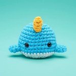 The Woobles Beginners Crochet Kit with Easy Peasy Yarn as seen on Shark Tank Bundle - with Step-by-Step Video Tutorials - Pierre The Penguin and Bjorn The Narwhal and Fred The Dinosaur