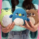Squishmallow Original Bebe The Bluebird Crochet Kit, Includes Yarn, Crochet Hook, Starter Hooks, Step-by-Step Tutorials, Exclusive Crochet Kit for Beginners, DIY Craft, Crochet Kits, Great Teen Gifts