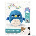 Squishmallow Original Bebe The Bluebird Crochet Kit, Includes Yarn, Crochet Hook, Starter Hooks, Step-by-Step Tutorials, Exclusive Crochet Kit for Beginners, DIY Craft, Crochet Kits, Great Teen Gifts