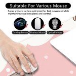 Amrgik Kawaii Large Mouse Pad Pink Gaming Mouse Pad Cat XL Cute Desk Mat 31.5x11.8x0.12 inch Large Mouse Pad for Desk (Kawaii Cat-1)