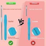 Aeelike Crochet Kit for Beginners Adults, Crochet Kits Include Yarn, 59pcs Crochet Starter Kit for Beginners Kids,Ergonomic Crochet Hooks 2.0-6.0 mm, Lace Steel Needles 0.6-1.9 mm