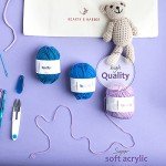 Soft Yarn for Crocheting - 2400 Yards Crochet Yarn for Crocheting and Knitting Yarn, Amigurumi Yarn for Knitting, Acrylic Yarn Bulk, Perfect Yarn for Crafts, Crocheting Yarn Set - 24 Yarn Pack x 50g