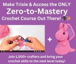 Amigo Rumi Cute Dinosaur Beginners Crochet Kit - Learn How to Crochet Starter Kit - 4+ Hour Video Tutorials & Crocheting Book - Easy to Stitch Yarn - Amigurumi Stuffed Animal for Kids 12+ & Adults