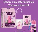 Amigo Rumi Cute Dinosaur Beginners Crochet Kit - Learn How to Crochet Starter Kit - 4+ Hour Video Tutorials & Crocheting Book - Easy to Stitch Yarn - Amigurumi Stuffed Animal for Kids 12+ & Adults