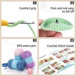 Cudroza Crochet Kit for Beginners - Highland Cow Starter Crochet Kits with Step-by-Step Video Tutorials and Yarns, Hook, Accessories, Birthday DIY Handmade Craft Gift for Adults and Kids(30%+ Yarn)