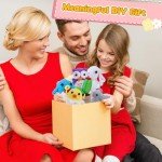 Kukaki 6-piece beginner crochet kit, DIY handmade crafts for adults and children, an excellent gift for crochet enthusiasts, crochet animal and plant kit with step-by-step videos, yarn, birthday gifts