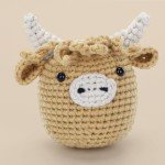 Cudroza Crochet Kit for Beginners - Highland Cow Starter Crochet Kits with Step-by-Step Video Tutorials and Yarns, Hook, Accessories, Birthday DIY Handmade Craft Gift for Adults and Kids(30%+ Yarn)