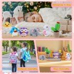 Kukaki 6-piece beginner crochet kit, DIY handmade crafts for adults and children, an excellent gift for crochet enthusiasts, crochet animal and plant kit with step-by-step videos, yarn, birthday gifts